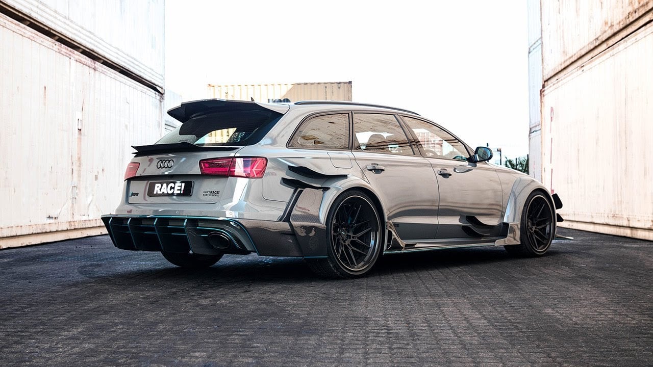 Can't RACE! Baby on Board: Widebody Audi RS6 Avant on ADV.1 Wheels
