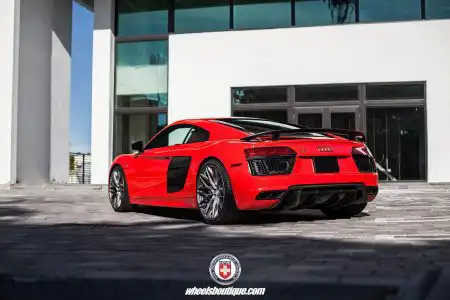 Gorgeous Red Audi R8 With HRE Wheels By Wheels Boutique