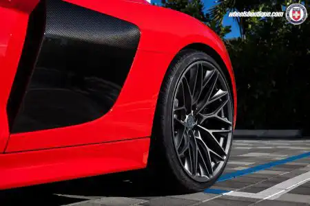 Gorgeous Red Audi R8 With HRE Wheels By Wheels Boutique