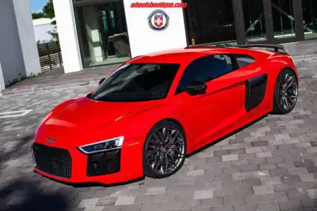 Gorgeous Red Audi R8 With HRE Wheels By Wheels Boutique