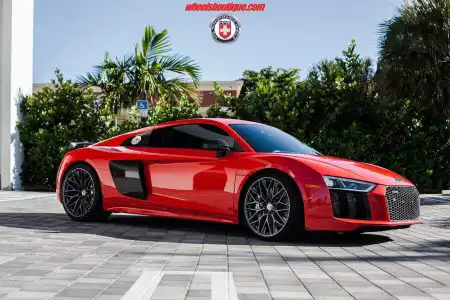 Gorgeous Red Audi R8 With HRE Wheels By Wheels Boutique