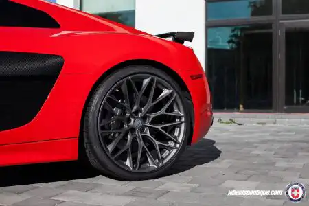 Gorgeous Red Audi R8 With HRE Wheels By Wheels Boutique