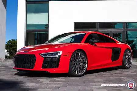 Gorgeous Red Audi R8 With HRE Wheels By Wheels Boutique