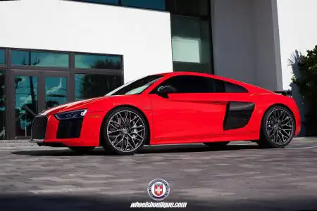 Gorgeous Red Audi R8 With HRE Wheels By Wheels Boutique