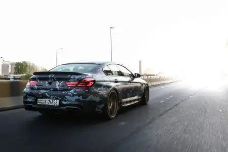 Blue Digital Camouflage Wrap BMW M6 Gran Coupe With ADV.1 Wheels Wallpaper