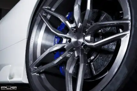 White Ferrari 458 Speciale – PUR Wheels