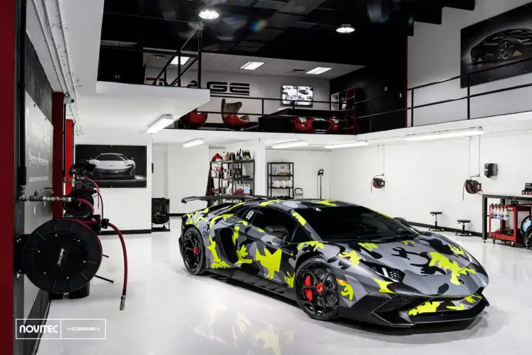 Lamborghini Aventador SV With Vossen Wheels And A Novitec Kit