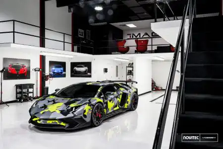 Lamborghini Aventador SV With Vossen Wheels And A Novitec Kit