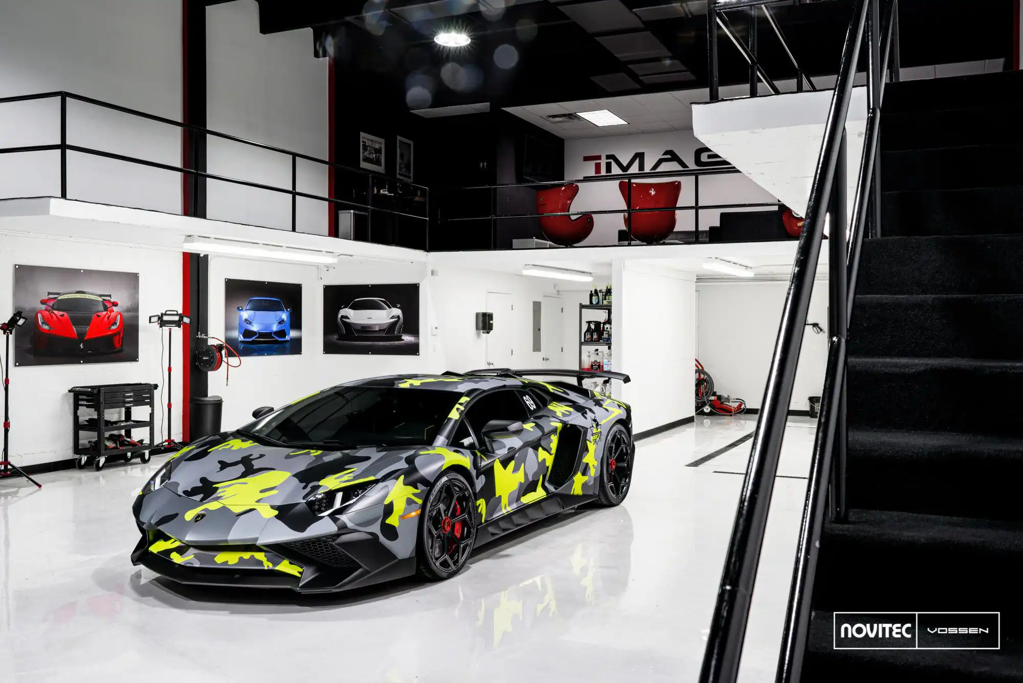 Lamborghini Aventador SV With Vossen Wheels And A Novitec Kit