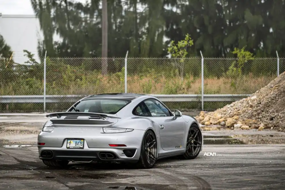 A Porsche 911 Turbo S Gets Refined Thanks To ADV.1 Wheels 6 Gray Porsche 911 Turbo S With ADV.1 Wheels
