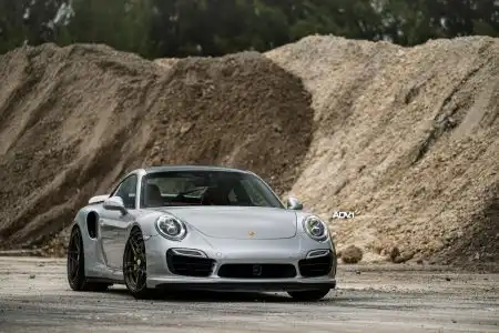 Gray Porsche 911 Turbo S With ADV.1 Wheels
