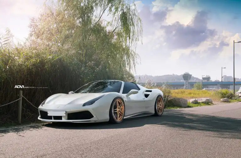 A Ferrari 488 GTB With Manbronze ADV.1 Wheels