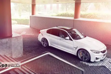 Alpine White BMW M4 With Aftermarket Aero Parts