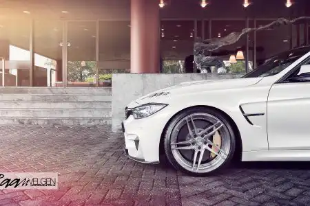 Alpine White BMW M4 With Aftermarket Aero Parts