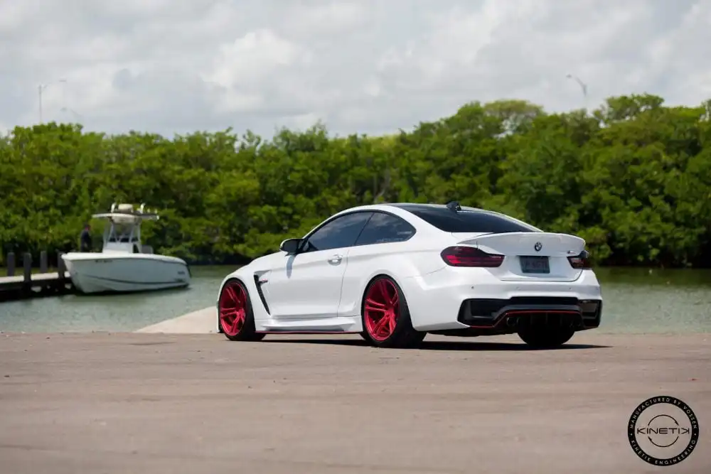 Alpine White Widebody BMW M4 Looks Great On Red Wheels 5 Alpine White Widebody BMW M4 Looks Great On Red Wheels