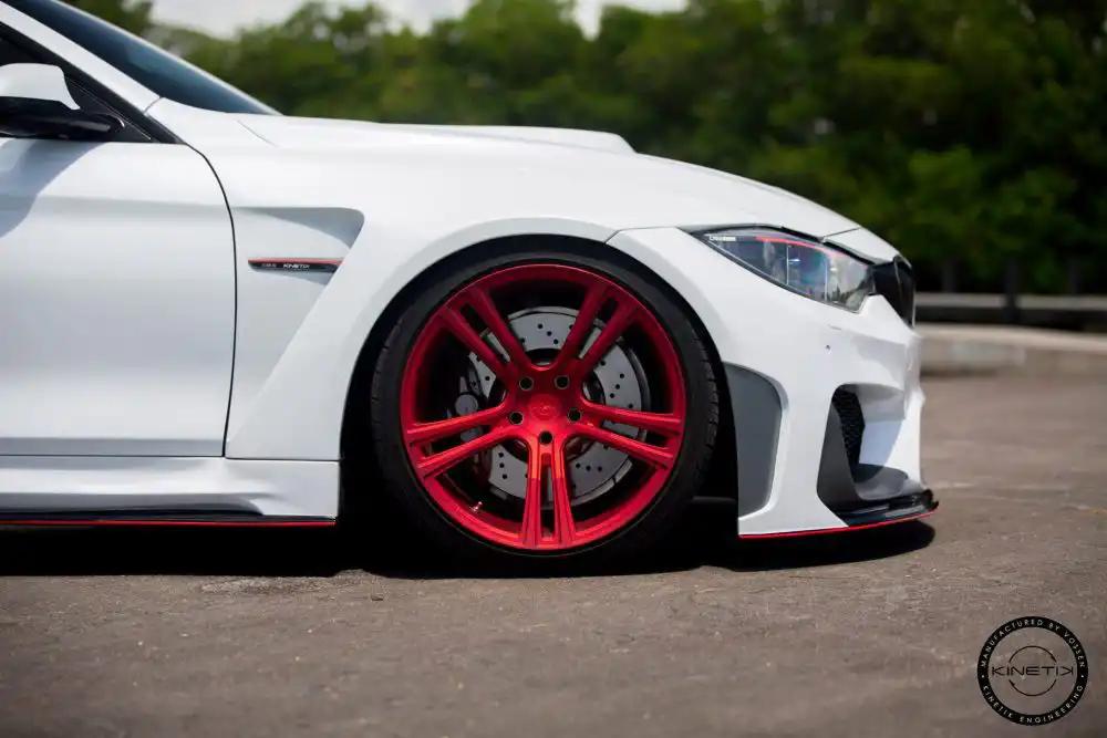 Alpine White Widebody BMW M4 Looks Great On Red Wheels 6 Alpine White Widebody BMW M4 Looks Great On Red Wheels