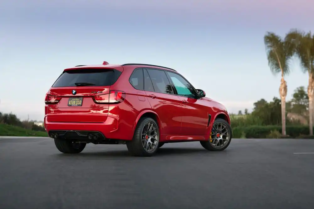Melbourne Red Metallic BMW X5 M is done by Alex Stone Wallpaper