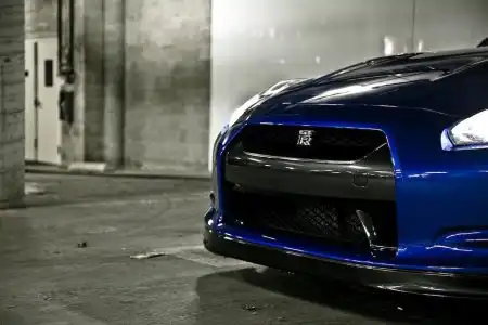 Blue Nissan GTR Photoshoot By Leon Tang