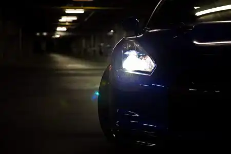 Blue Nissan GTR Photoshoot By Leon Tang