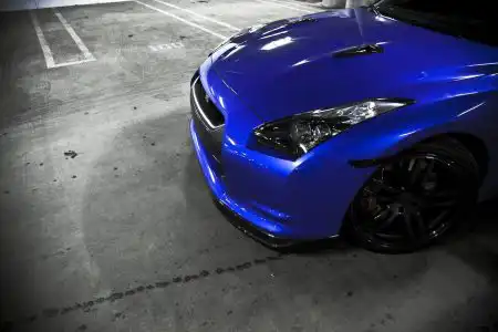 Blue Nissan GTR Photoshoot By Leon Tang