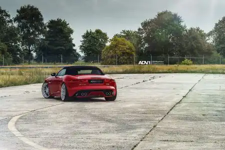 jaguar-f-type-cabriolet-convertible-red-aftermarket-lowered-chrome-luxury-adv1-wheels-forged-b