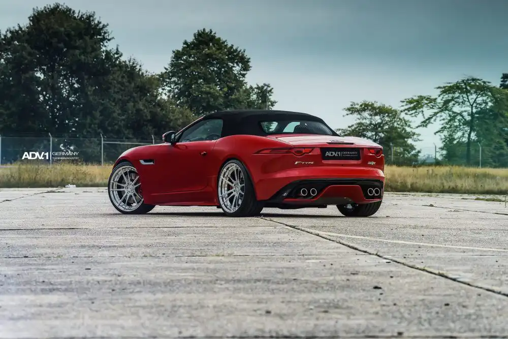 The Cat's Back! Caldera Red Jaguar F-Type With ADV.1 Wheels 6 Caldera Red Jaguar F-Type With ADV.1 Wheels