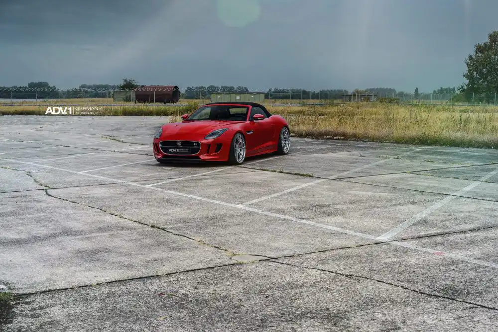 The Cat's Back! Caldera Red Jaguar F-Type With ADV.1 Wheels 5 Caldera Red Jaguar F-Type With ADV.1 Wheels