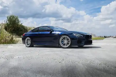 Tanzanite Blue Metallic BMW M6 With ADV.1 Wheels And Vorsteiner Aero Parts Wallpaper