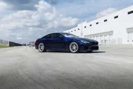 Tanzanite Blue Metallic BMW M6 With ADV.1 Wheels And Vorsteiner Aero Parts Wallpaper