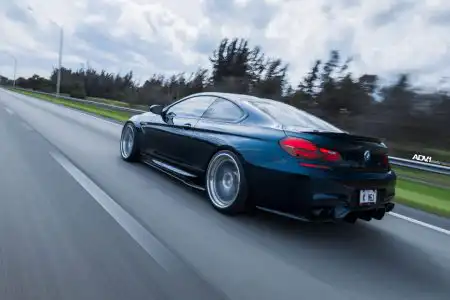 Tanzanite Blue Metallic BMW M6 With ADV.1 Wheels And Vorsteiner Aero Parts Wallpaper