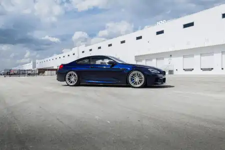 Tanzanite Blue Metallic BMW M6 With ADV.1 Wheels And Vorsteiner Aero Parts Wallpaper