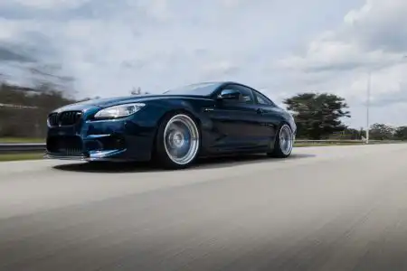 Tanzanite Blue Metallic BMW M6 With ADV.1 Wheels And Vorsteiner Aero Parts Wallpaper