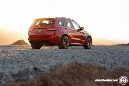Melbourne Red BMW X5M on HRE P200 Wheels 14