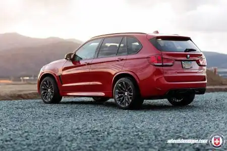 Melbourne Red BMW X5M on HRE P200 Wheels 2