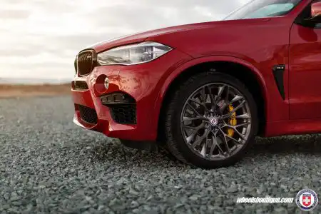 Melbourne Red BMW X5M on HRE P200 Wheels 4