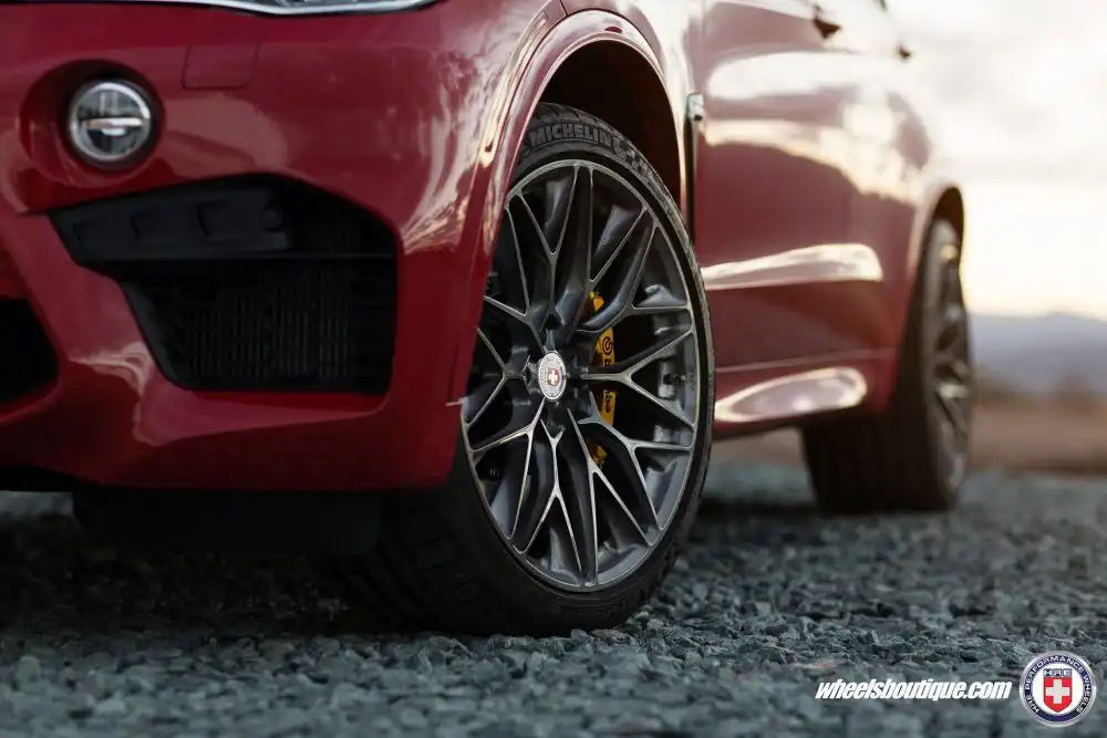 A Melbourne Red BMW X5M Gets HRE P200 Wheels 8 Melbourne Red BMW X5M on HRE P200 Wheels 6