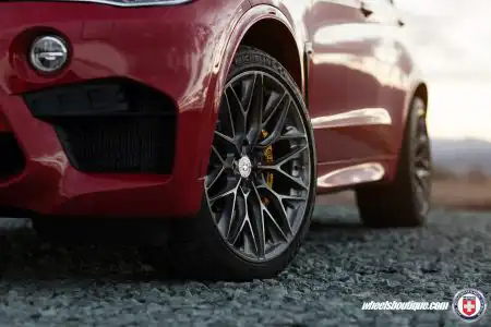 Melbourne Red BMW X5M on HRE P200 Wheels 6