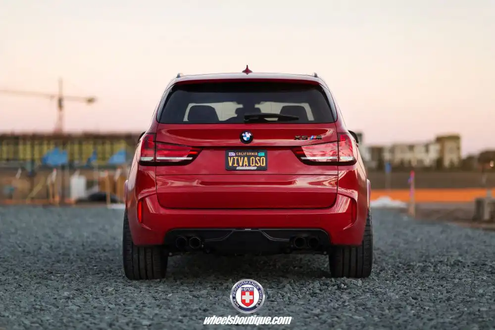 A Melbourne Red BMW X5M Gets HRE P200 Wheels 9 Melbourne Red BMW X5M on HRE P200 Wheels 7