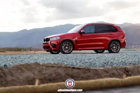 Melbourne Red BMW X5M on HRE P200 Wheels 8