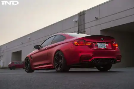 Matte Red BMW M4 Photoshoot