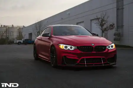 Matte Red BMW M4 Photoshoot