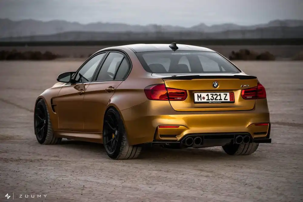 Sunburst Gold Metallic BMW M3 With HRE R101 Wheels