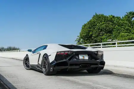 White Lamborghini Aventador 50th Anniversario – ADV.1 Wheels Wallpapers
