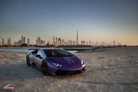 Matte Purple Lamborghini Huracán From Dubai