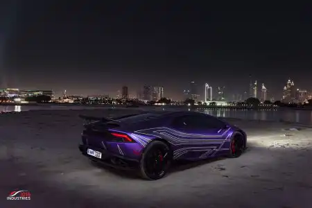 Matte Purple Lamborghini Huracán From Dubai