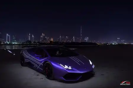 Matte Purple Lamborghini Huracán From Dubai