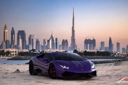 Matte Purple Lamborghini Huracán From Dubai