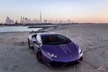 Matte Purple Lamborghini Huracán From Dubai