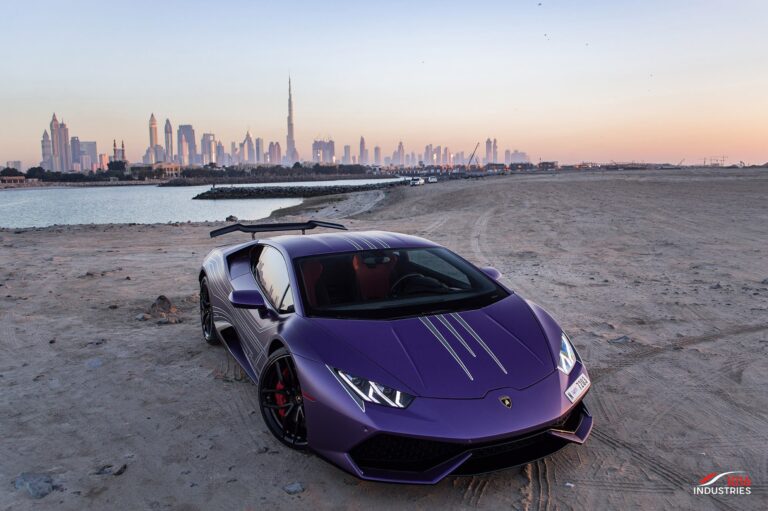 Matte Purple Lamborghini Huracán From Dubai