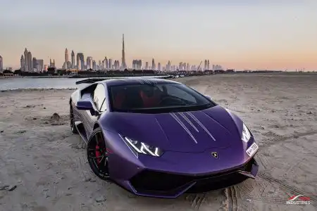 Matte Purple Lamborghini Huracán From Dubai